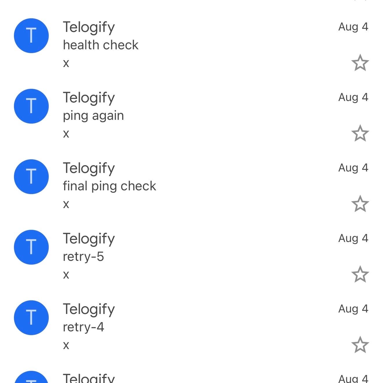 My inbox during Resend testing