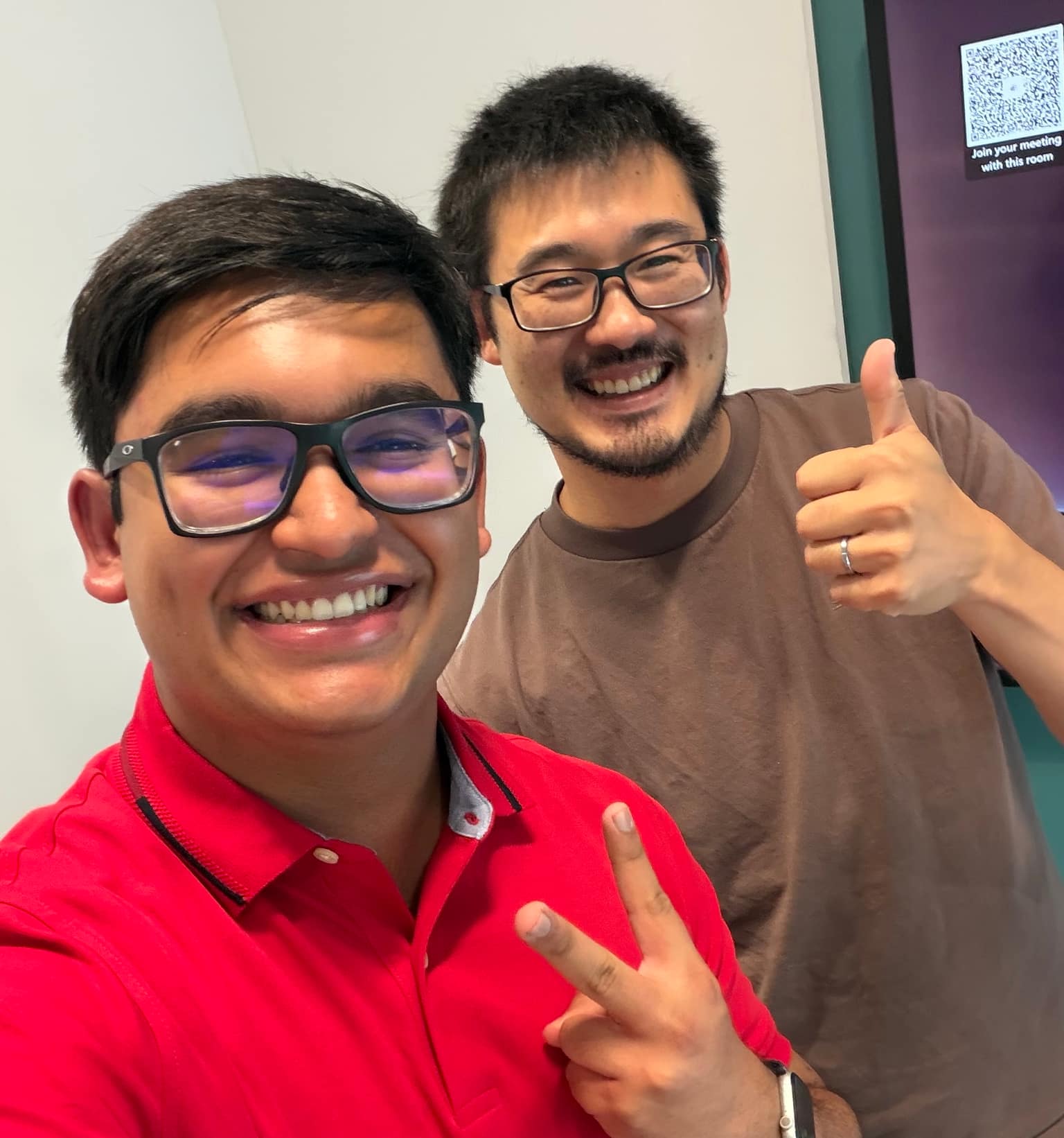 With Nick Sasaki, my manager.